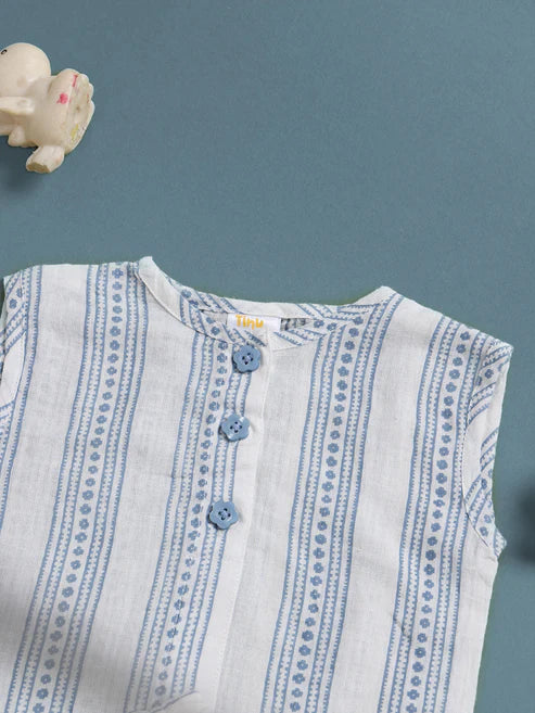 TINY TIGGY 100% Cotton Baby Boy Shirt & Short Outfit Set