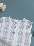 TINY TIGGY 100% Cotton Baby Boy Shirt & Short Outfit Set