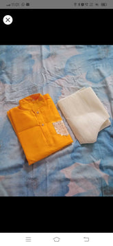 Wrap your baby boy in elegance and comfort with this Chanderi silk kurta pajama, perfect for special celebrations!