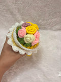 Crochet reversible doll flower bouquet.