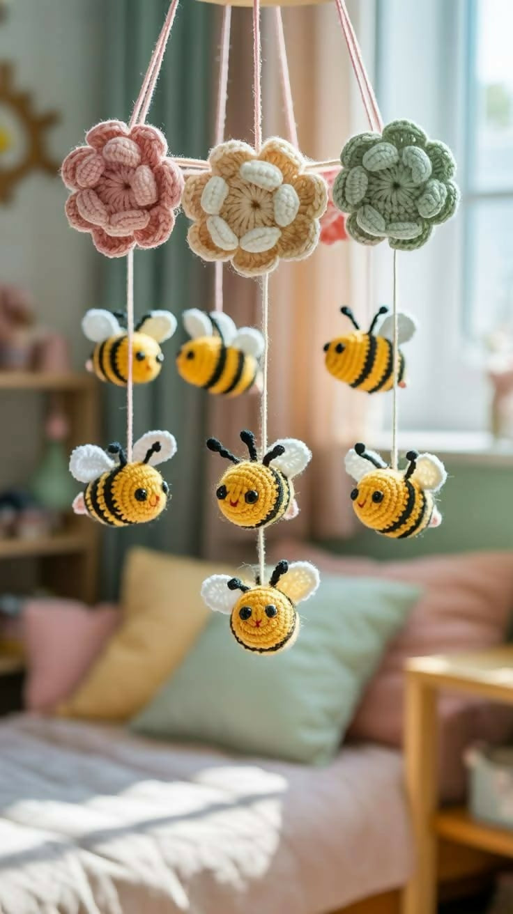 Crochet Cot Mobile For Newborn