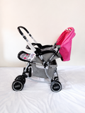 Babyhug Reversible Handle Baby Stroller Pram Reclining 5-Point B118