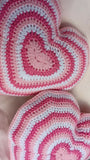 Crochet Heart Pillow