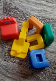 High-quality plastic Building Game featuring crocodile and giraffe designs, enhancing creativity and fine motor skills in children.