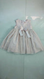 Peach sleeveless dress for baby girls by Babyhug, perfect for summer outings, casual events, and photoshoots.