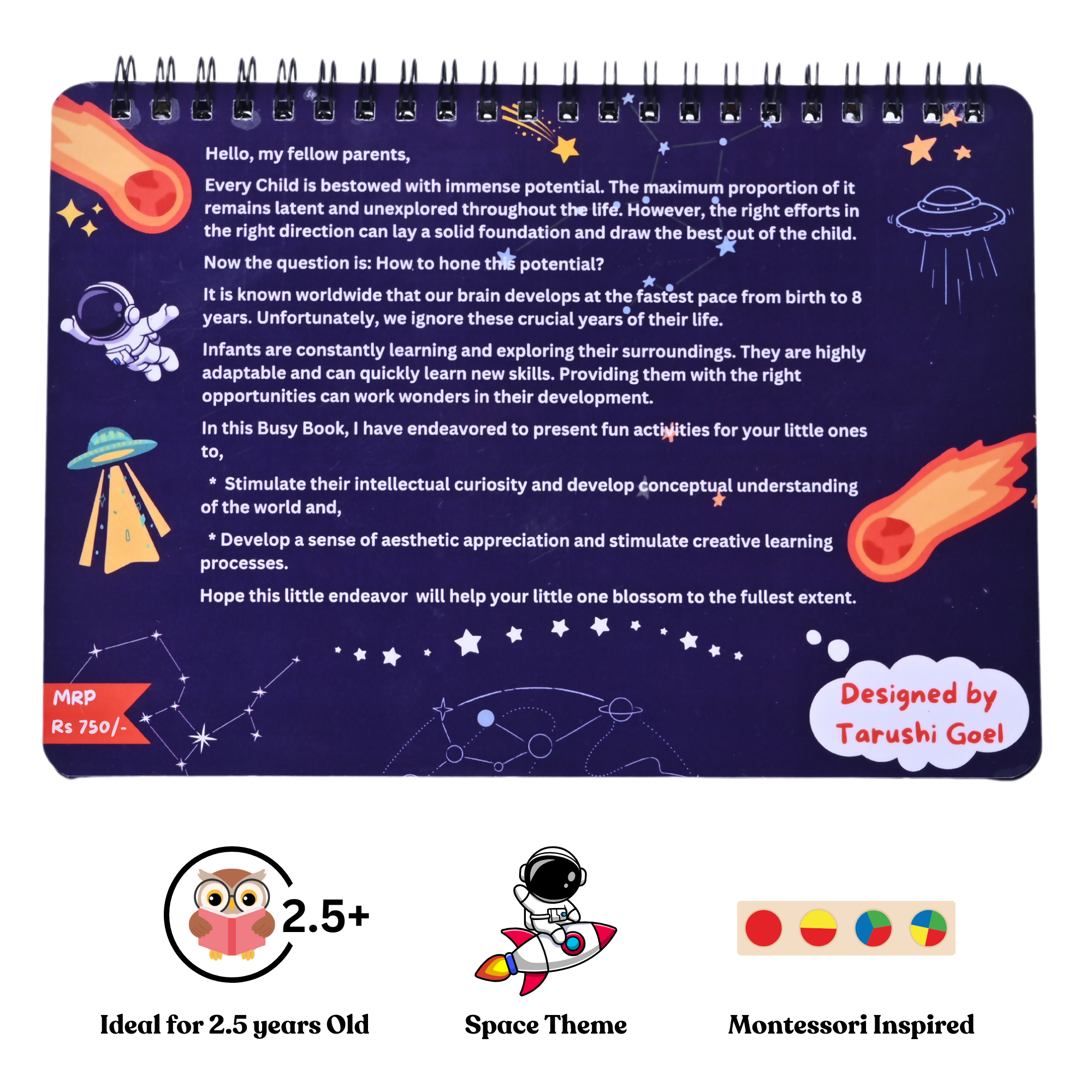 The activities help improve motor skills, cognitive skills, basic literacy, and memorization.