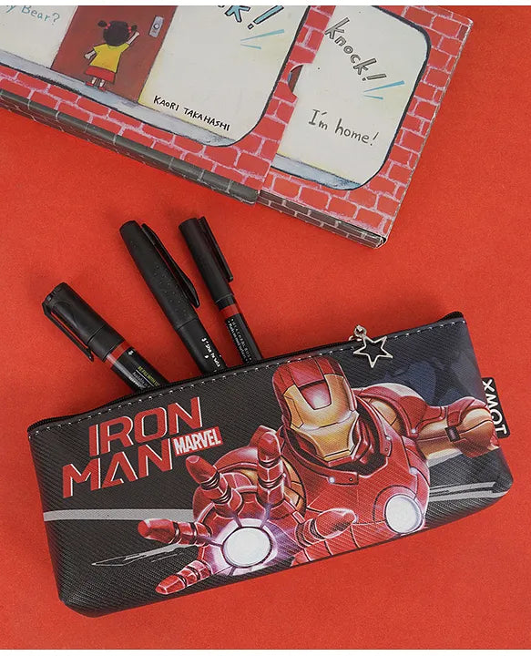 I LEARNN GROW Pencil Box Zipper Pouches - Iron Man