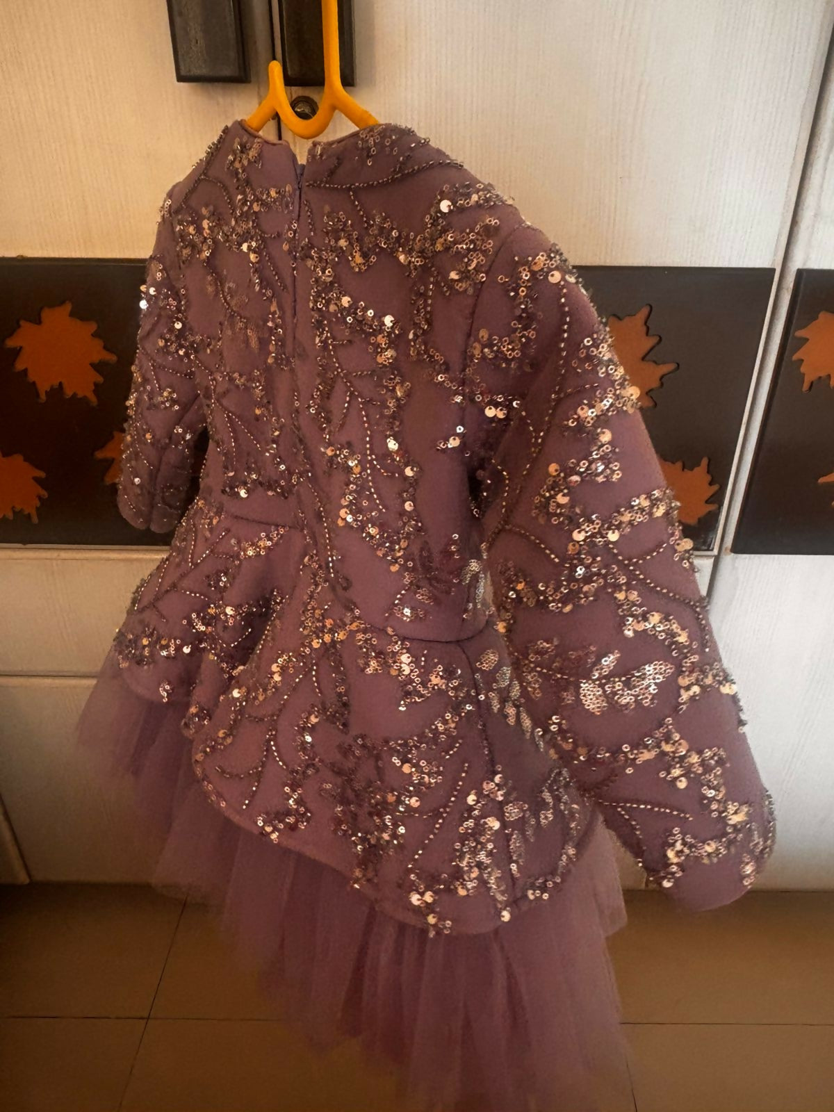 Angel Couture baby dress, designer partywear frock India, Delhi designer baby frock, heavy partywear dress for baby girl, luxury baby dress for wedding