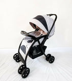 R FOR RABBIT Sugar Pop Baby Stroller/Pram – Grey Reversible Recline