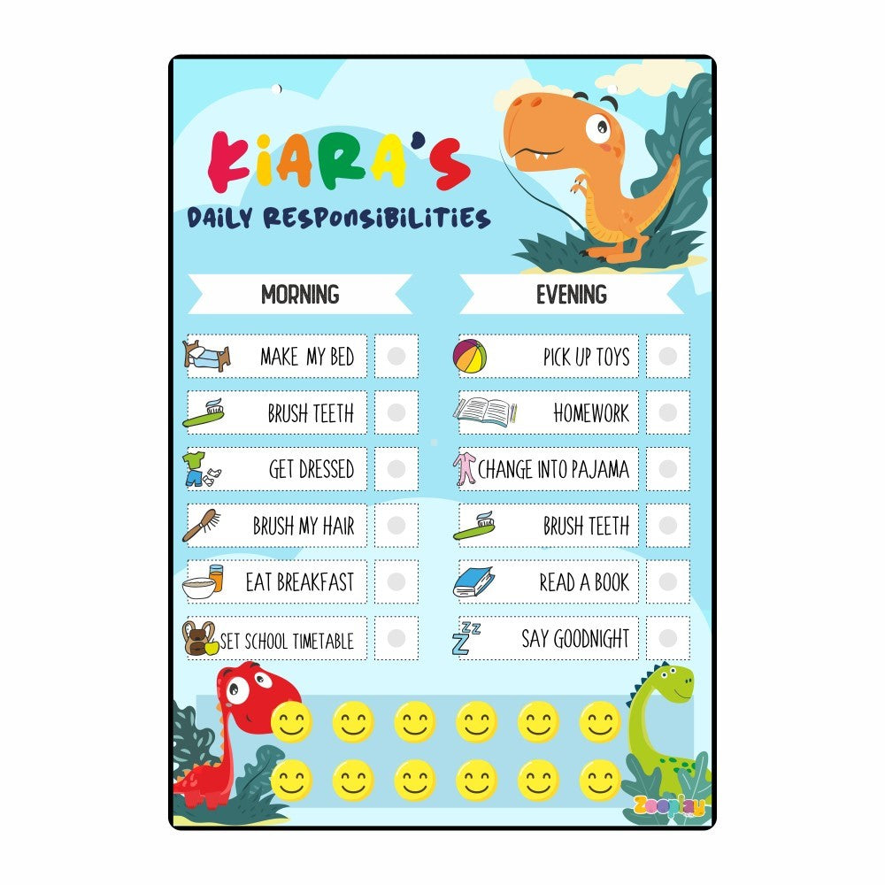 ZOOPLAY Daily Reward Chart Personalised