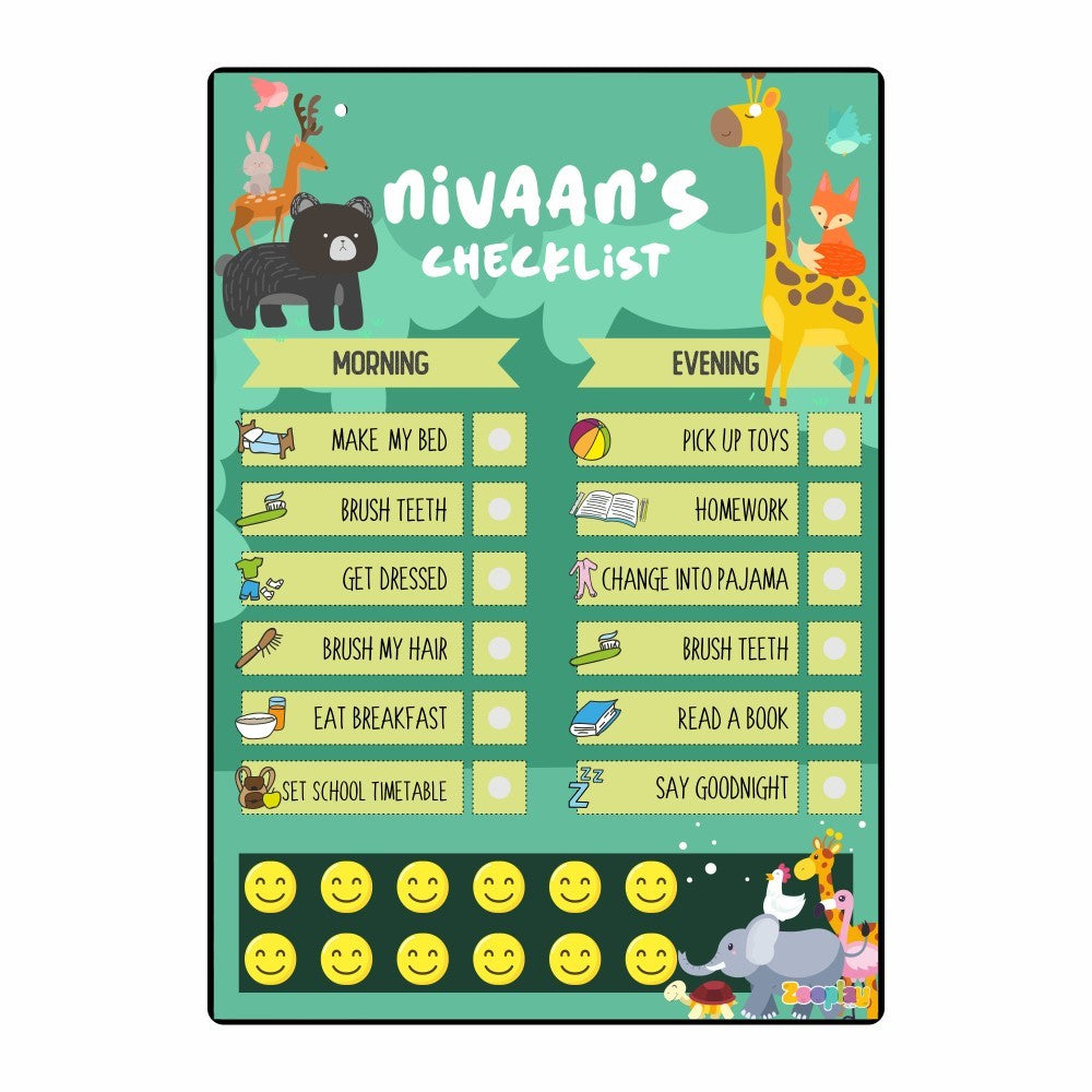 ZOOPLAY Daily Reward Chart Personalised