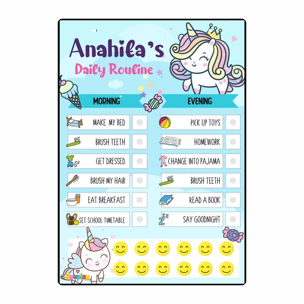 ZOOPLAY Daily Reward Chart Personalised