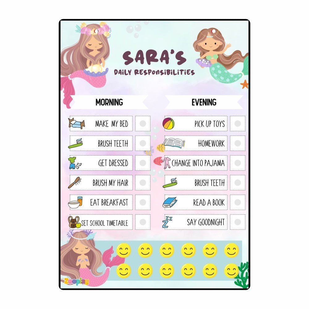 ZOOPLAY Daily Reward Chart Personalised