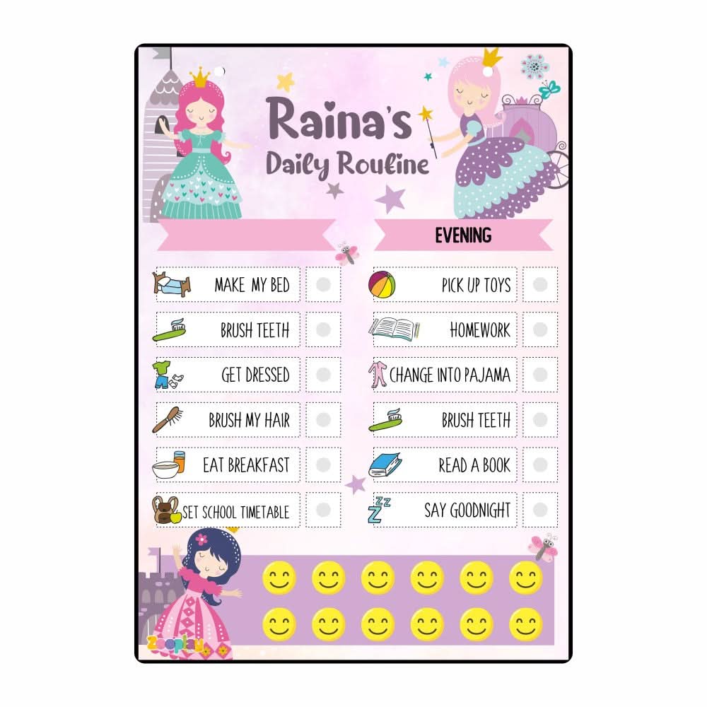 ZOOPLAY Daily Reward Chart Personalised