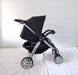 Chicco Bravo Baby Stroller Reclining Seat 5 Point Harness One Hand Fold B155