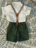 Baby Boy Dungaree Set Combo of 2 featuring two stylish and comfortable dungaree outfits designed for everyday wear, outings, playdates, travel, and casual occasions.