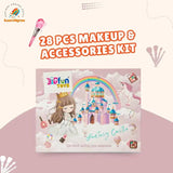 ILEARNGROW 28 pcs Makeup & Accessories Kit + Hair Extensions