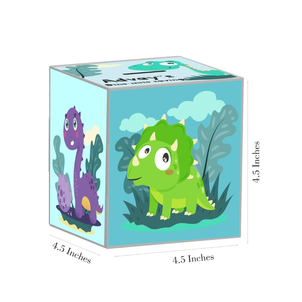 My Money Box Personalised - Roar & Save (Piggy Bank)