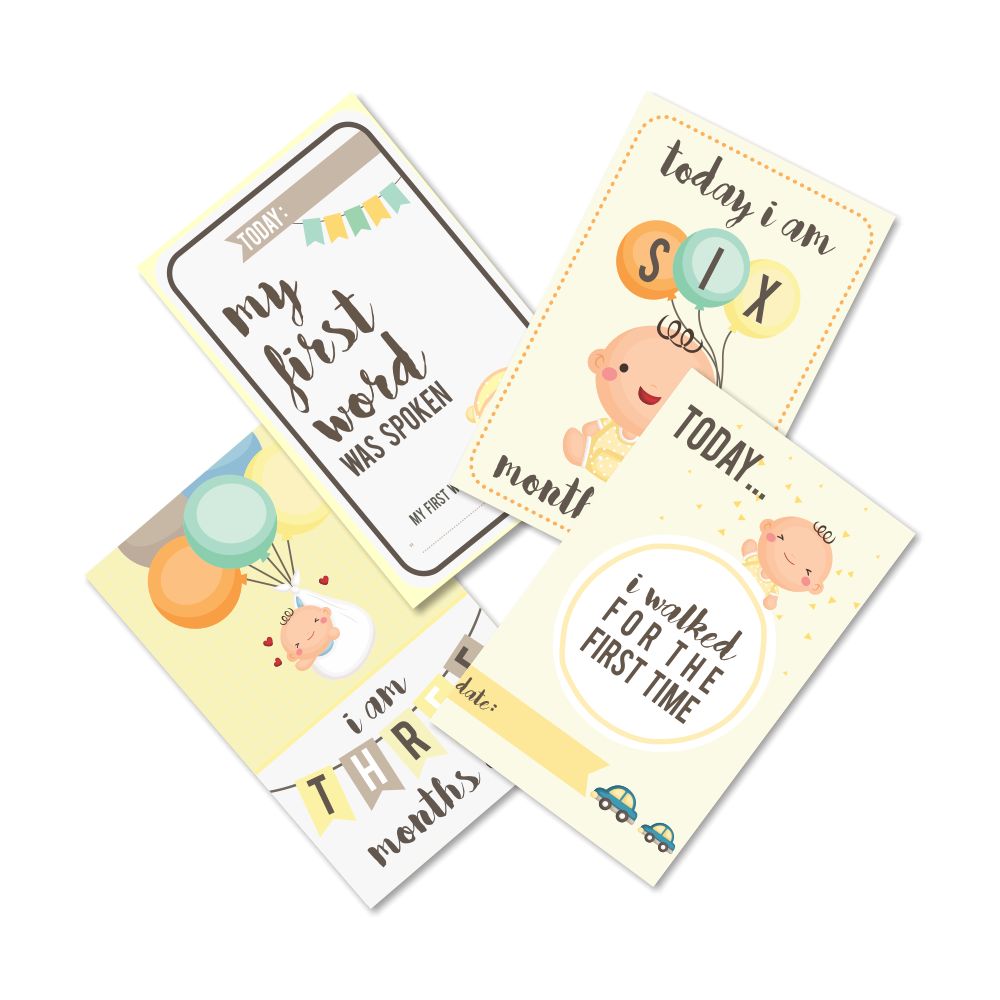 ZOOPLAY Baby Milestones Flashcards -Pack of 24