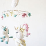 Cot Mobile with Crochet Animals