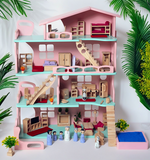 The Grand Wooden Princess Doll House