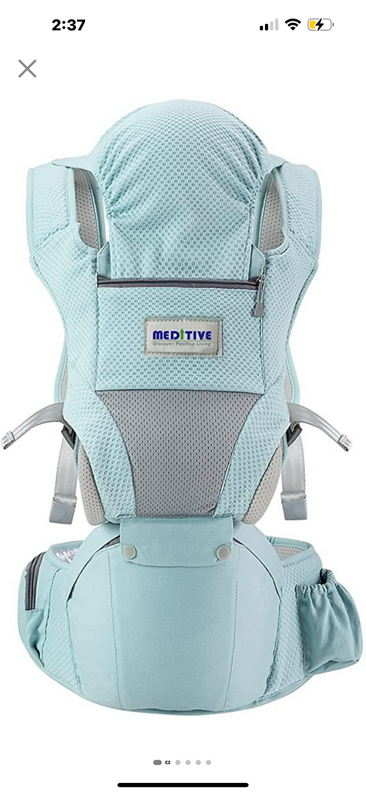 MEDITIVE Baby Carrier with Detachable Hip Seat