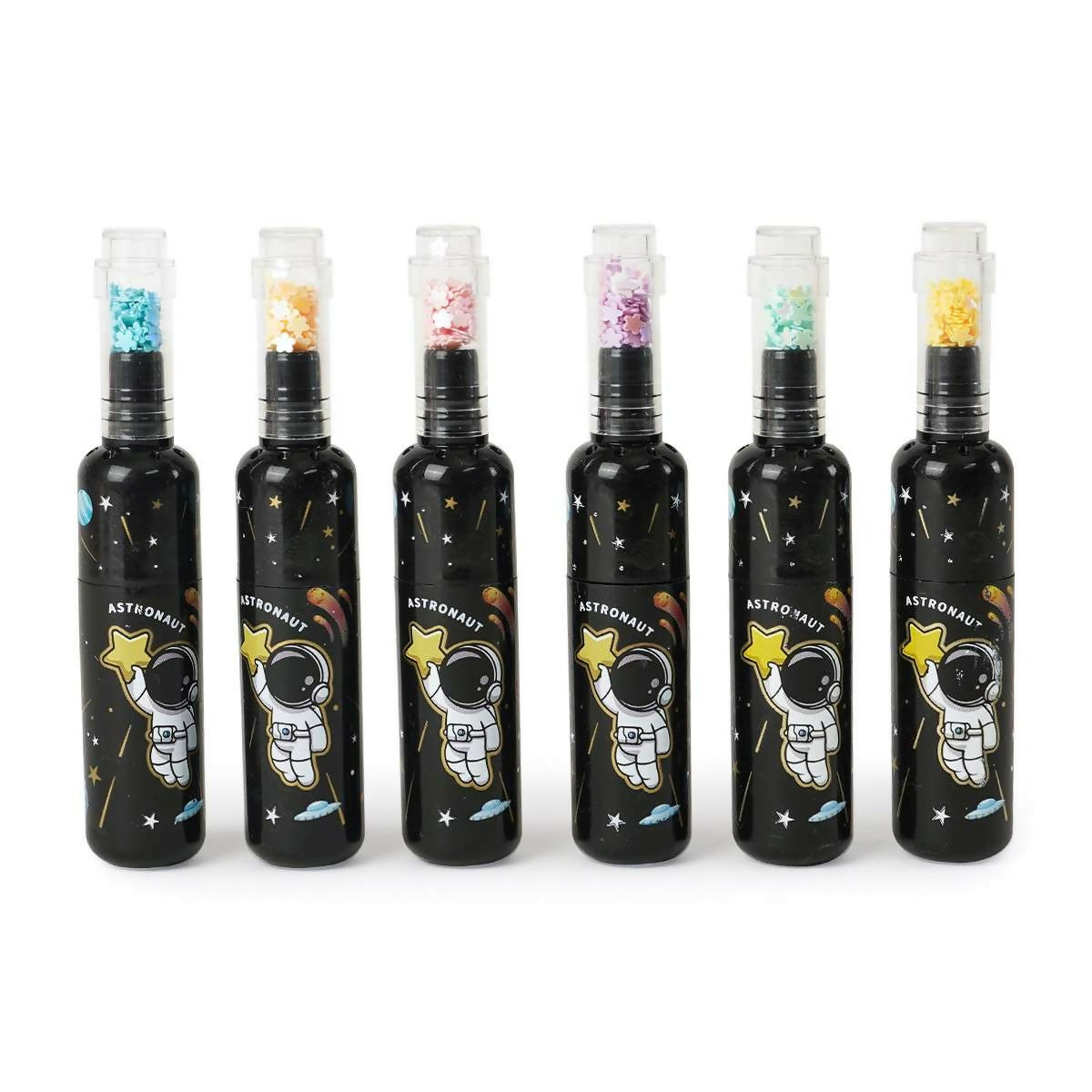 Glitter Bottle fancy highlighter pen set for kids girls, school and office uses. Perfect for school, office, family use.