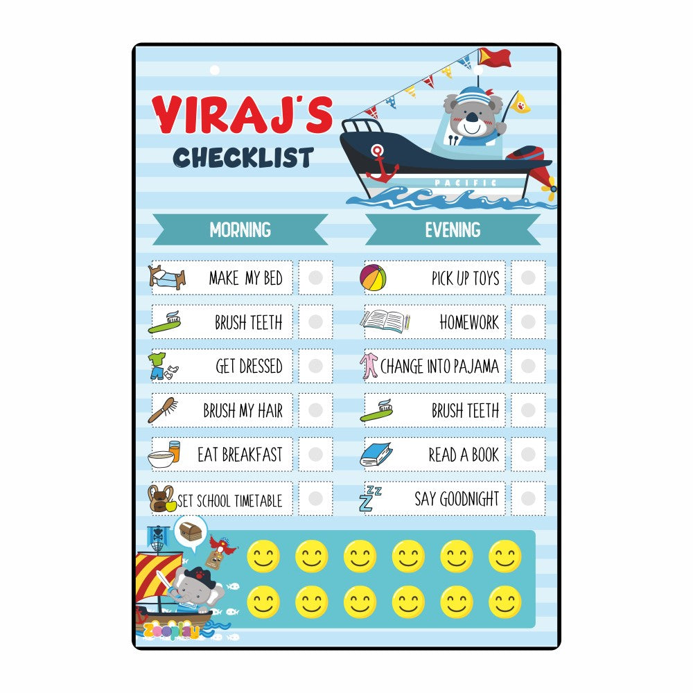 ZOOPLAY Daily Reward Chart Personalised