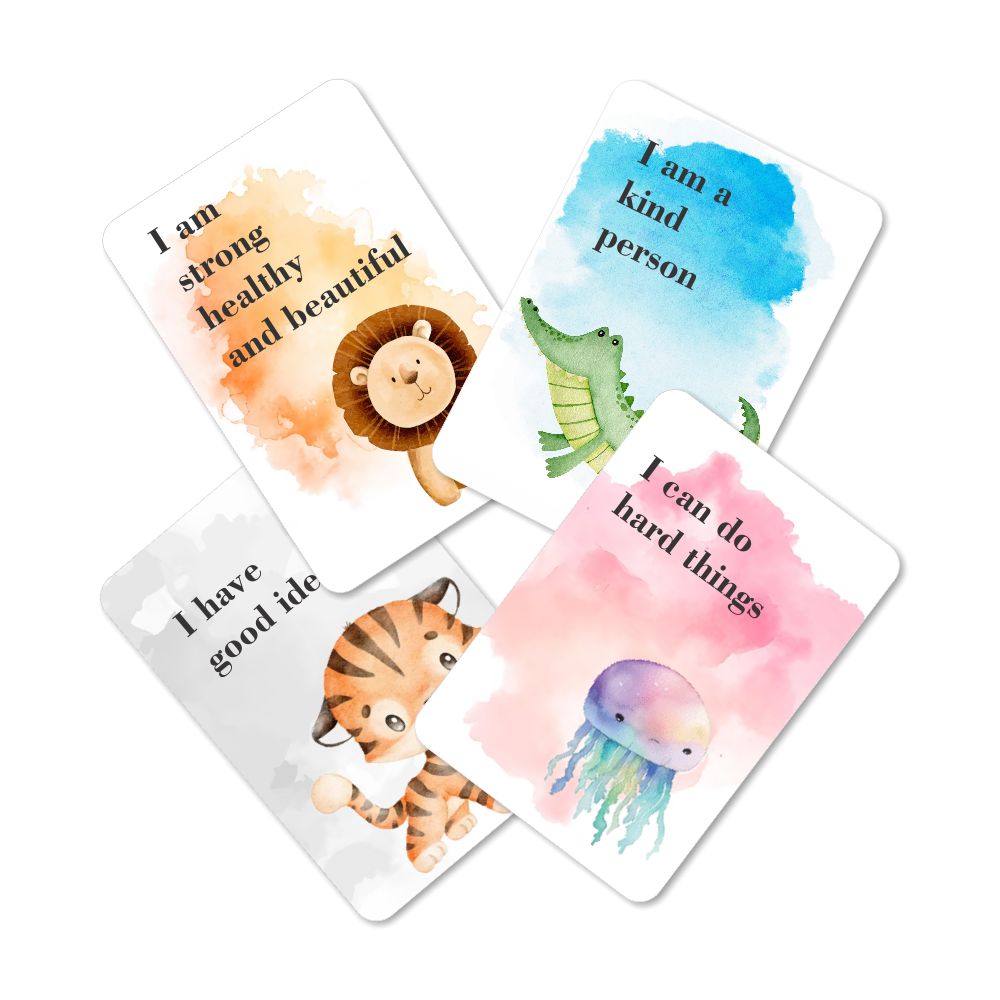 ZOOPLAY Positive Affirmations Flashcards