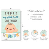 ZOOPLAY Baby Boy Milestone Cards - Pack of 24