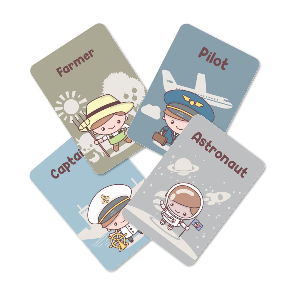ZOOPLAY Profession Flashcards- Pack of 24