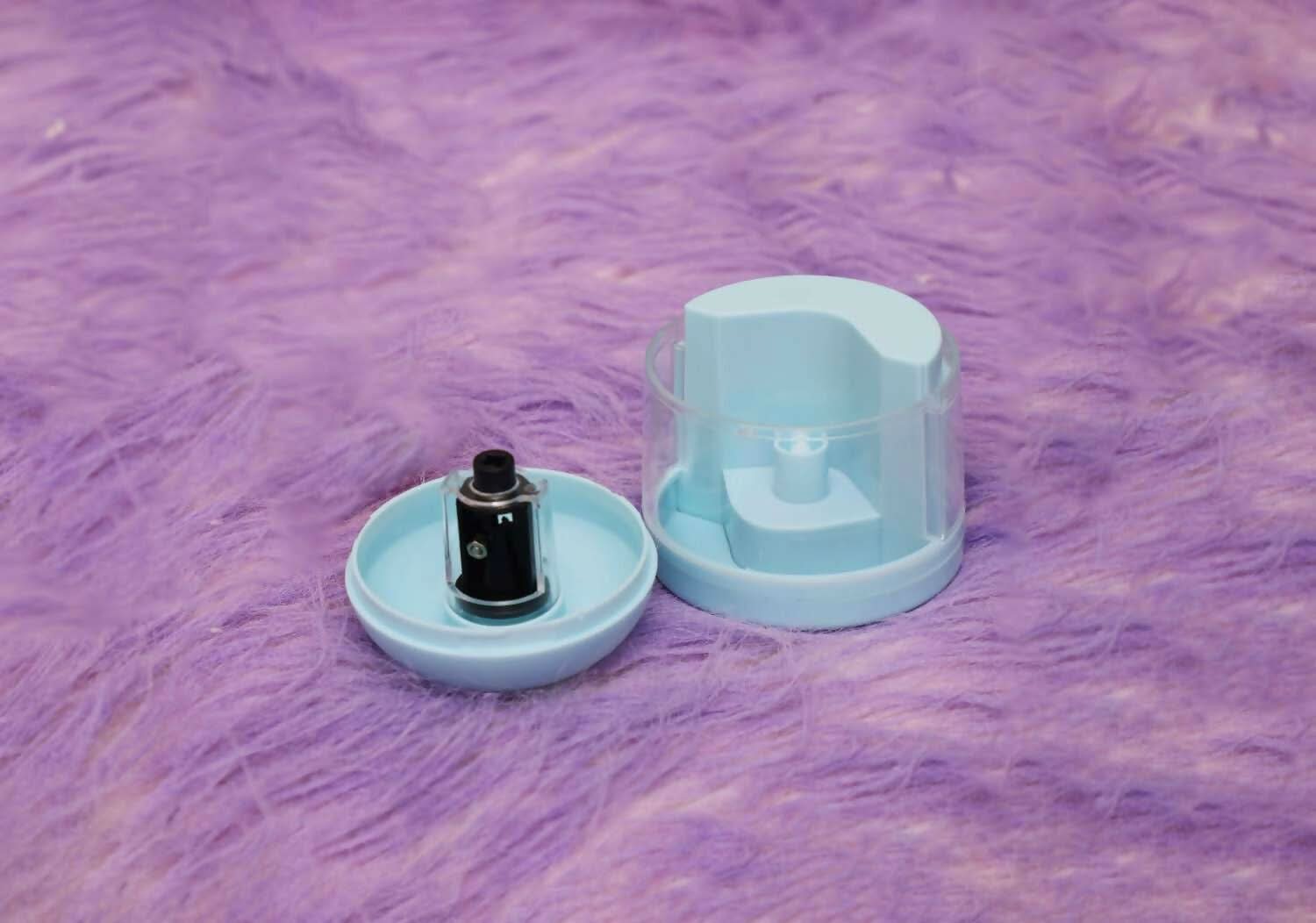 Creative appearance and space saver, small and portable Comes with removable tray, easily to operate for small kids, Best Sharpener for kids