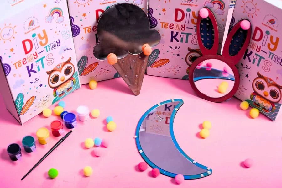 ilearnngrow Teeny Tiny DIY Mirror Set of Three