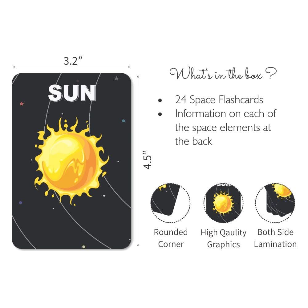 ZOOPLAY Space Flashcards - Pack of 24