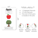 ZOOPLAY Fruits and Vegetables Flashcards