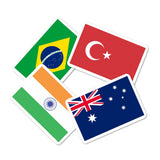 ZOOPLAY Flag 1 and Flag 2 Combo Flashcards