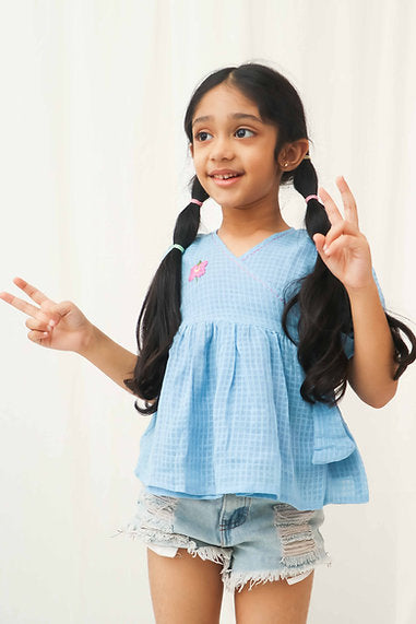 Stylish Cotton Angrakha Top, combining traditional elegance with modern comfort, made from 100% pure cotton for versatile and chic looks.