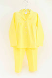Shop bright yellow 100% cotton nightwear for girls, offering softness and comfort for a restful night's sleep.