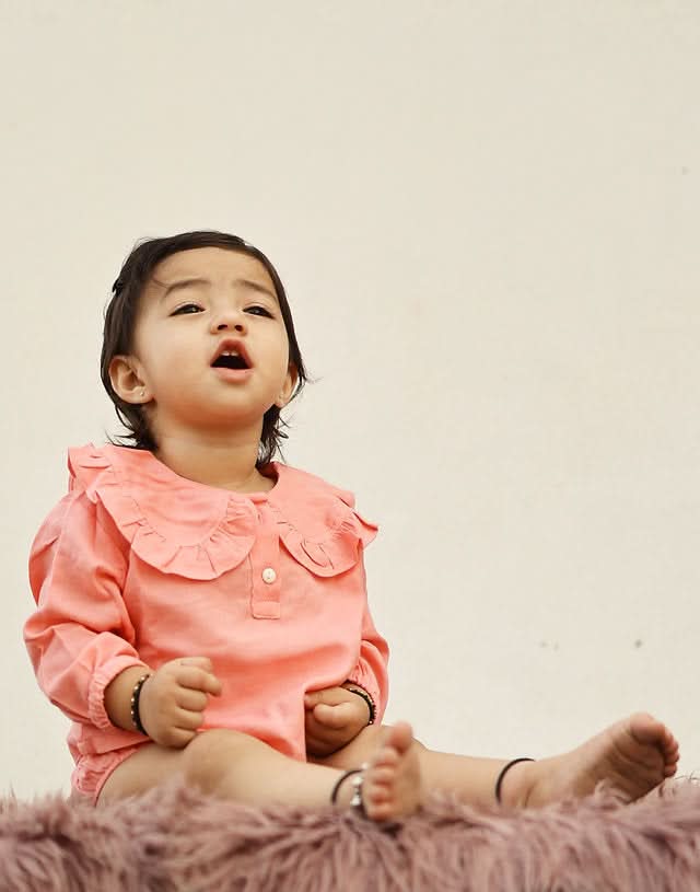 Shop now for frill collar co-ord sets for babies, perfect for adorable and hassle-free dressing!