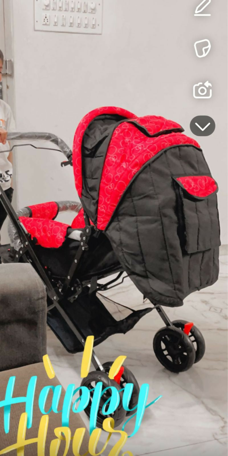 NIT & KIT stroller/pram – safe, foldable, and comfortable for everyday use.