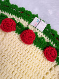 Crochet Rose Blanket/ Crochet Baby Blanket/ Handmade Flower Blanket