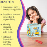 My Money Box Personalised - Construction Zone (Piggy Bank)