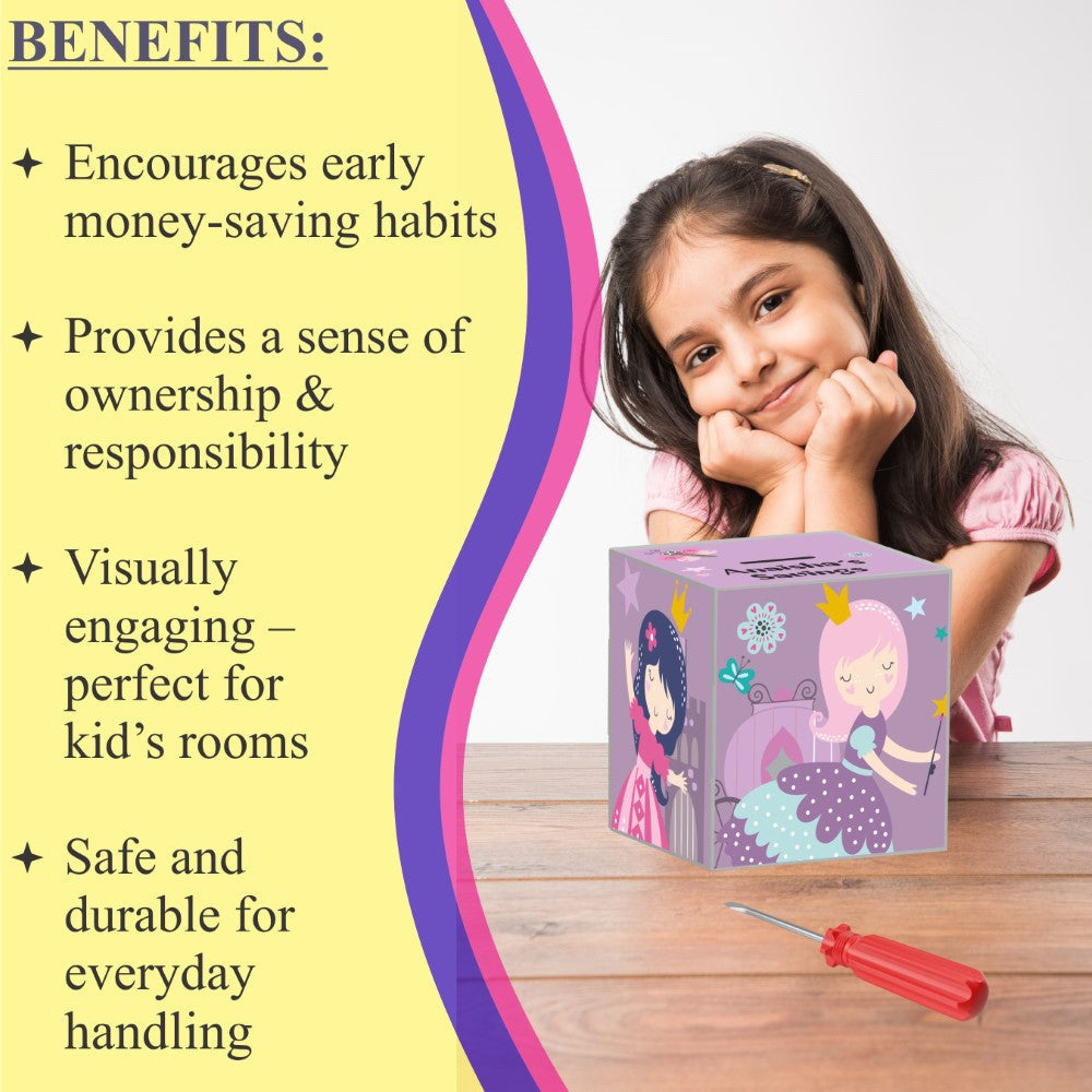 My Money Box Personalised - Princess Treasure Chest (Piggy Bank)