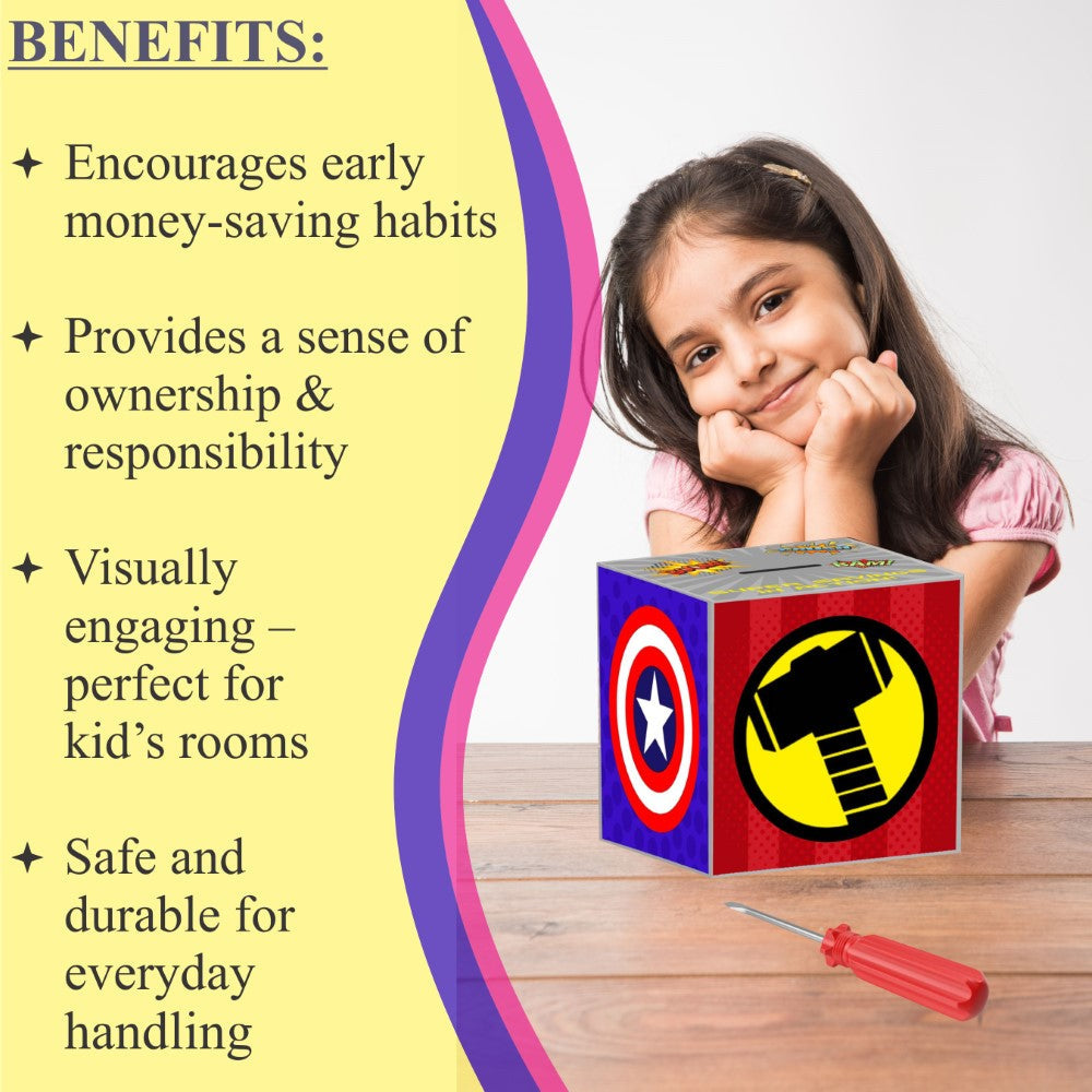 My Money Box Personalised - SuperHero Fund (Piggy Bank)