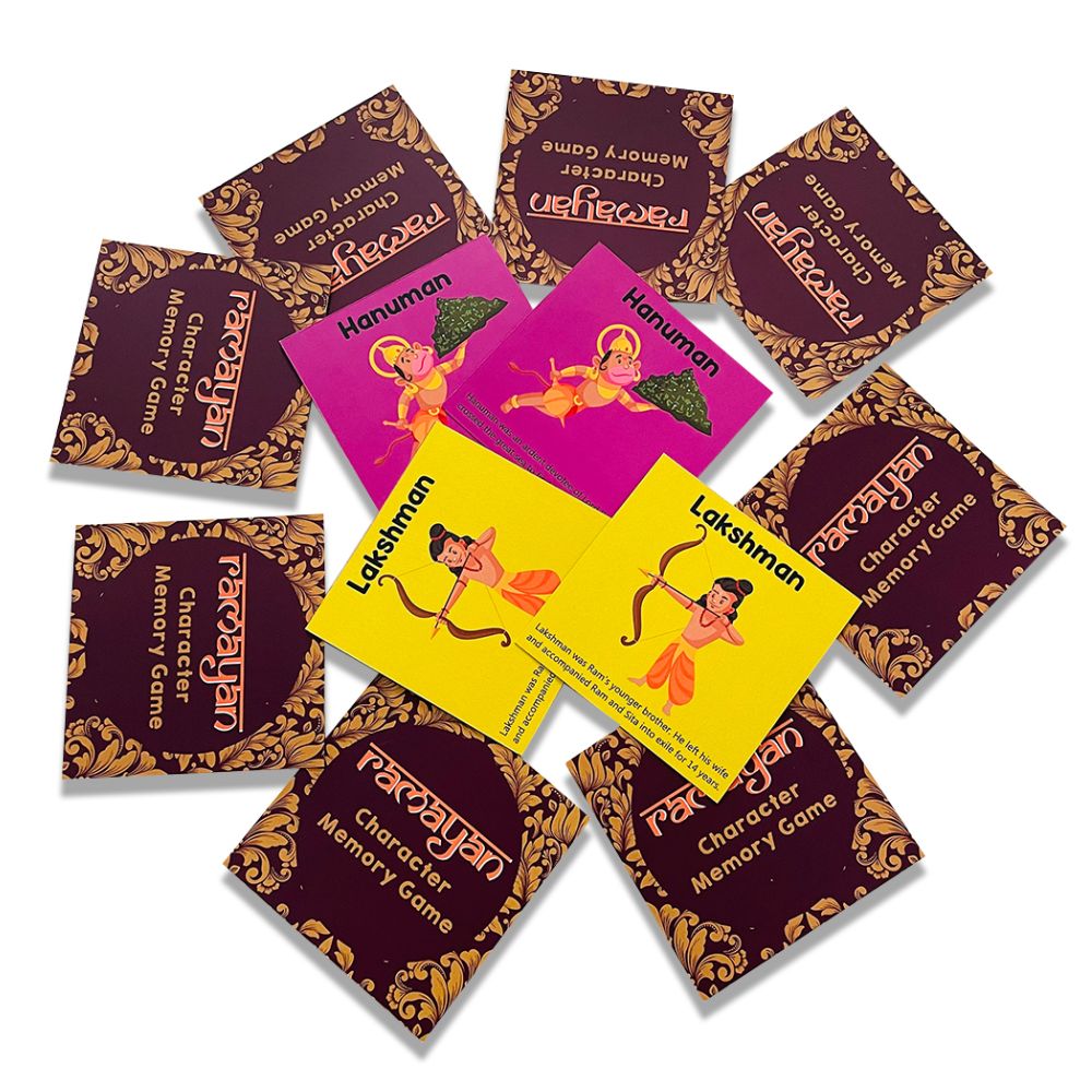 ZOOPLAY Ramayan Character Memory Card Game Flashcards -Pack of 30( Includes 15 Character)