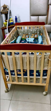 BABYHUG Montana Wooden Cot/Crib cum Rocker