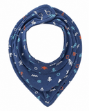 COCOSHELL Hosiery Cotton Baby V Shape Bib Steel Snap Button Closure (Pack of 3)