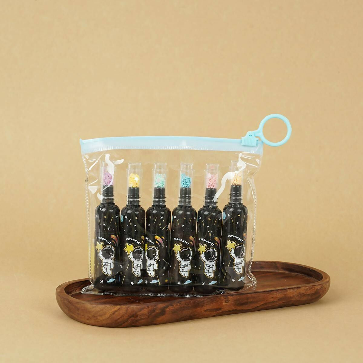 Glitter Bottle fancy highlighter pen set for kids girls, school and office uses. Perfect for school, office, family use.