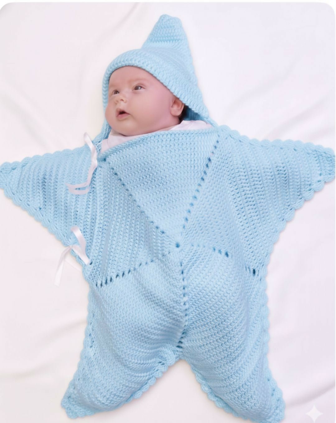 Handmade Customized Crochet Baby Cocoon