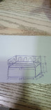 Customised Baby bed with storage, Dimensions: L49×W26×H28 inches - PyaraBaby
